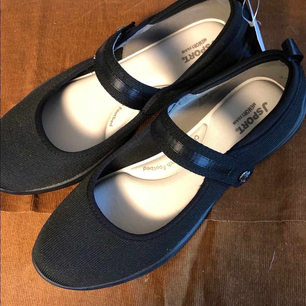 JSPORT Black Mary Jane Shoes